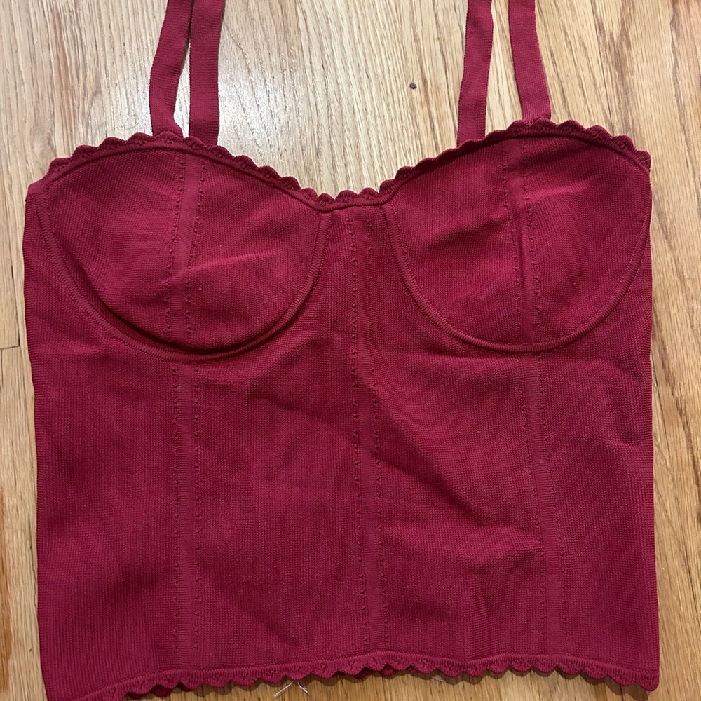 Sandro Bustier Crop Top